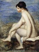 Pierre Renoir Seated Bather France oil painting artist